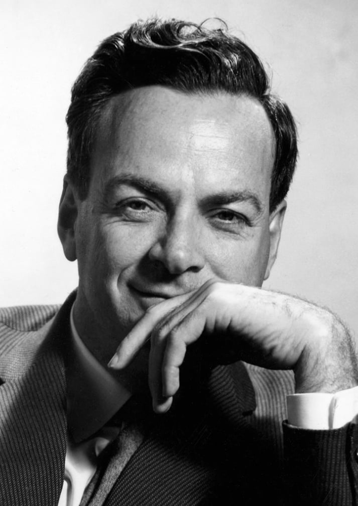 Richard Feynman Nobel portrait